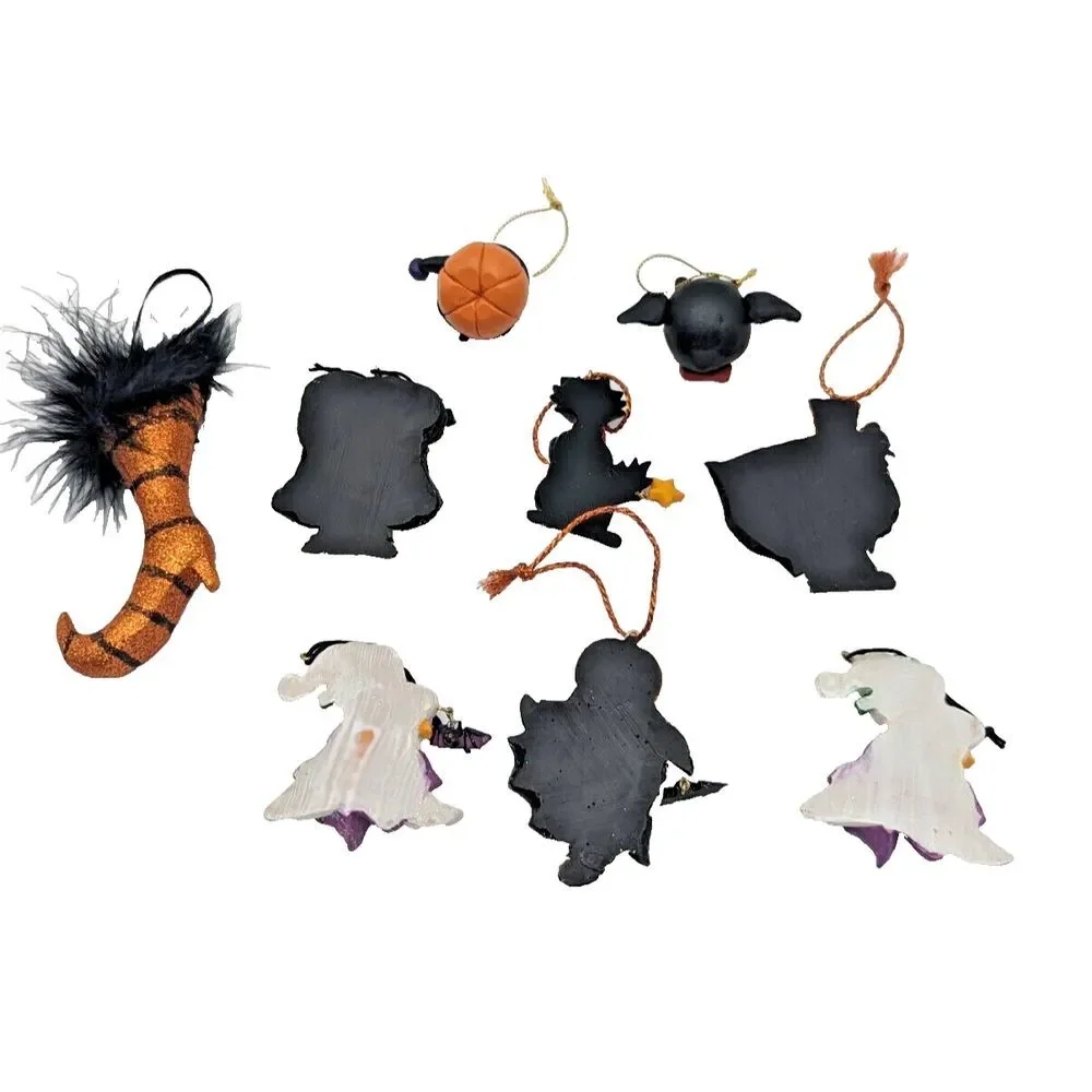 Vintage‎ Halloween Ornaments Lot of 9